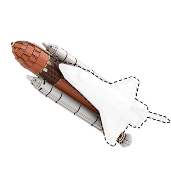 Серия MOC Space War Модель ракеты Space Shuttle, ракета-носитель, стартовая площадка, детские игрушки-головоломки, Рождественские подарки
