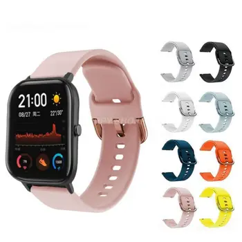 Силиконовый Ремешок на Запястье Для Huami Amazfit GTS 2/Mini Smart Watch Band Спортивный Браслет Для Amazfit Bip S/U/GTS 4 Mini