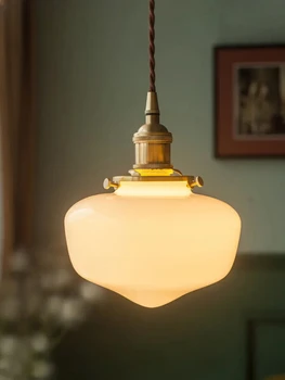 Скандинавский минималистичный светодиодный подвесной светильник со стеклянным абажуром, Современный декор для спальни, Подвесные светильники для кухни, подвесной светильник для бара