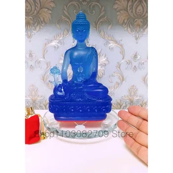 Специальное предложение Святой покровитель ДОМА эффективная защита # Буддизм Амитабха Амитаюс хрустальная статуэтка Будды медицины 22 см