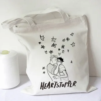 Сумки Heartstopper для женщин, сумки через плечо, женские мягкие сумки для хранения в окружающей среде, многоразовые сумки для маленьких и больших покупок для девочек