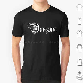 Футболка Burzum большого размера из 100% хлопка, черная металлическая группа Venom Satyricon