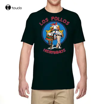 Футболка Funny Los Pollos Hermanos Graphic Tee Хлопковая Футболка С Коротким Рукавом, Модная Забавная Новинка Xs-5Xl