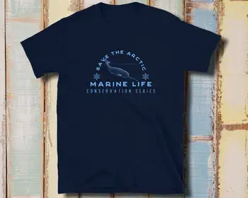 Футболка Save the Arctic с Нарвалом, футболка Marine Life Tee