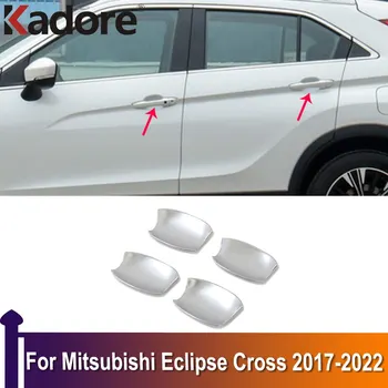 Хромированная отделка ручки боковой двери, крышки чаши для Mitsubishi Eclipse Cross 2017-2019 2020 2021 2022, Украшения, Автомобильные Аксессуары