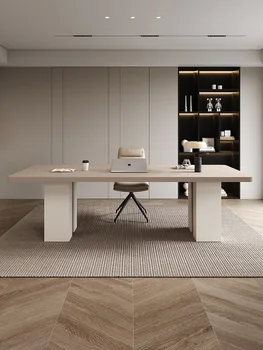 Чрезвычайно простой письменный стол из грифельной доски, офисный стол большого размера, рабочий стол для двоих, легкий домашний письменный стол класса люкс