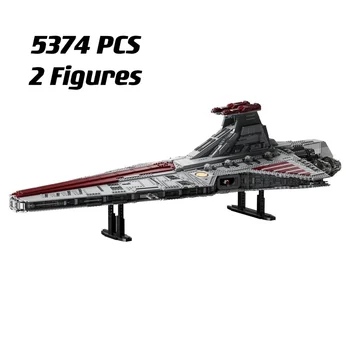2023 Новый 75367 Самый большой строительный крейсер класса Venator Republic Attacks Cruiser, блоки, кирпичи, игрушки для взрослых мальчиков, Рождественские подарки