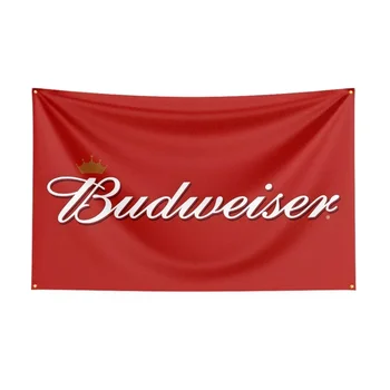 Винный Баннер с Принтом из Полиэстера Budweiser Flag 3X5 Для Декора 1