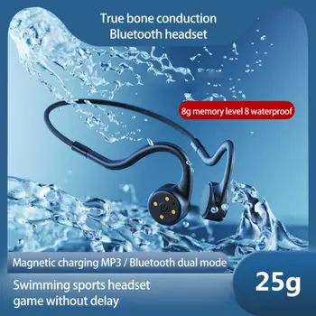 Bluetooth-гарнитура с костной проводимостью, ушной крючок, беспроводная спортивная гарнитура и микрофон, водонепроницаемые затычки для ушей для Xiaomi Huawei Samsung