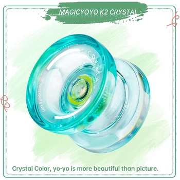 MAGICYOYO 2X K2 Plus с кристально-чувствительным Йо-йо, Йо-йо двойного назначения Со Сменным Не Реагирующим Подшипником для промежуточного звена, зеленый