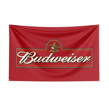 Винный Баннер с Принтом из Полиэстера Budweiser Flag 3X5 Для Декора 1