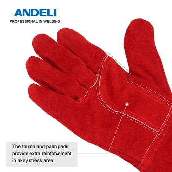 Сварочная Перчатка ANDELI 27 см Многофункциональные Сварочные Рабочие Перчатки Защитные Перчатки для Сварщиков От Ожогов