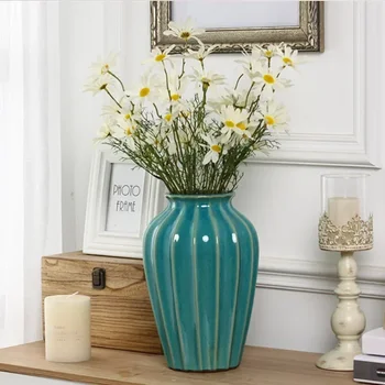 Американская керамическая ваза настольная цветочная композиция для гостиной креативный европейский стиль крыльцо ТВ шкаф декоративные украшения