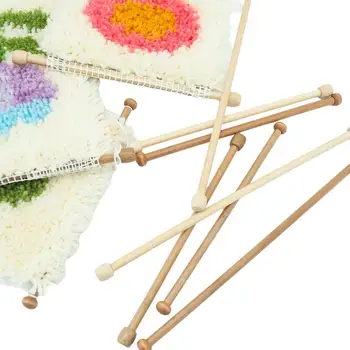 Набор деревянных ручных палочек для ткачества Деревянная рамка для ткацкого станка для плетения гобеленов для начинающих