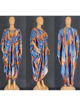 Африканские Платья Для Женщин Мусульманская Мода Абайи Бубу Дашики Анкара Наряды Вечернее Платье Дубай Кафтан Абайя Халат Марокканский