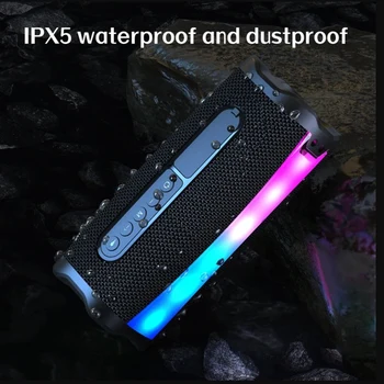 Объемный звук 9D 3D С несколькими режимами воспроизведения IPX5 Водонепроницаемый И Пылезащитный Динамик Bluetooth для наружного использования Простота установки